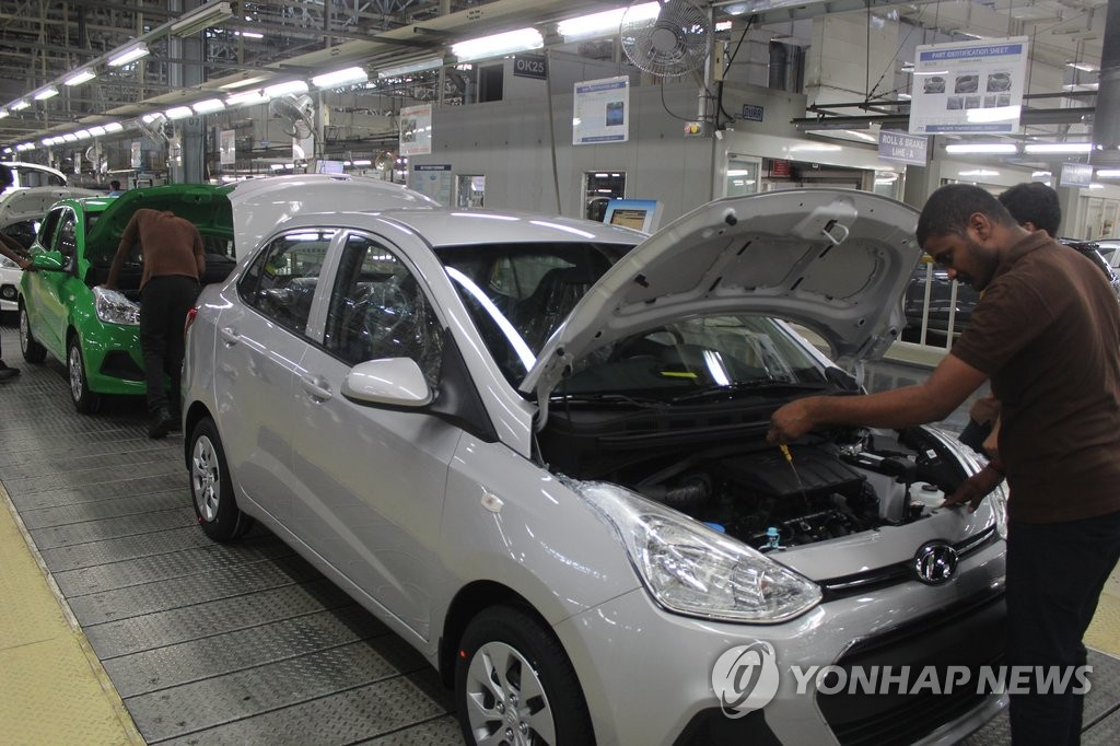 '풀가동' 현대차 인도 첸나이 공장