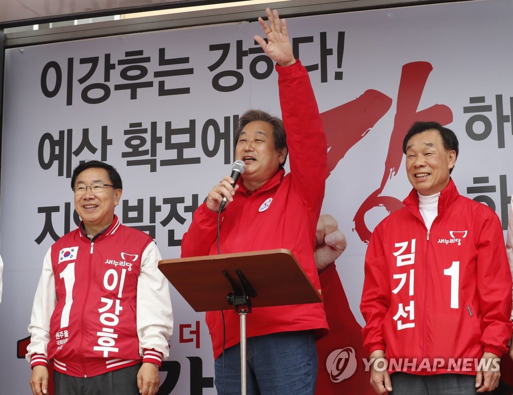 <총선> 김무성 원주 지원유세