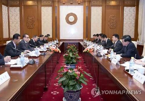 北리수용, 쑹타오 中 대외연락부장과 회담