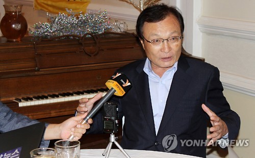 5일(현지시간) 워싱턴DC 인근 버지니아 주(州) 애난데일의 한 식당에서 열린 동포간담회에 참석한 무소속 이해찬 의원
