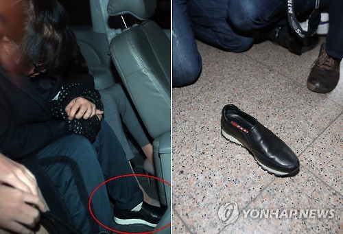 돌아간 최순실의 명품 신발