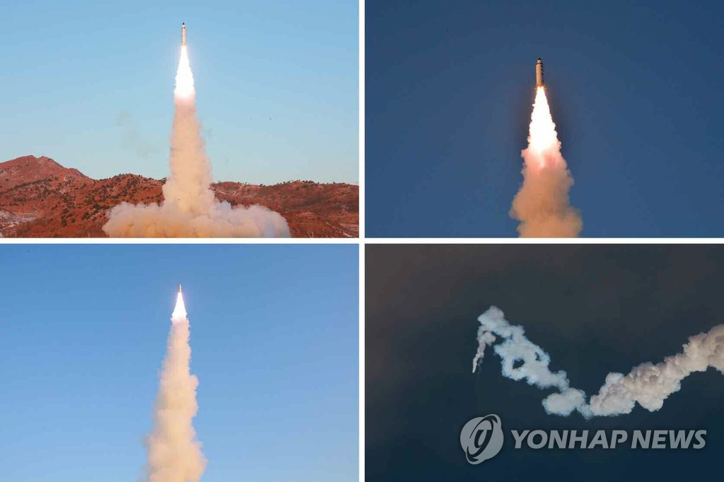 북한 "중장거리탄도탄 북극성 2형 발사 성공…새 핵전략무기"