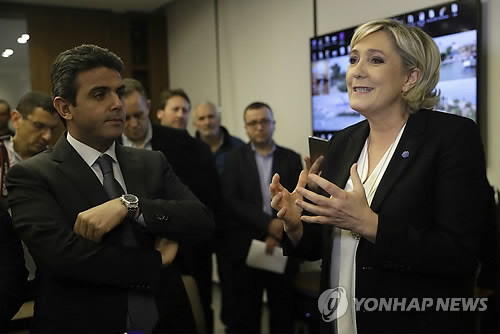 '중동 공략' 레바논 방문한 佛 대선후보 르펜