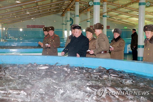 북한 김정은, 삼천메기공장 시찰