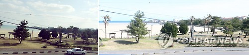 김정남 암살 용의자 흐엉의 제주 표선해변 사진