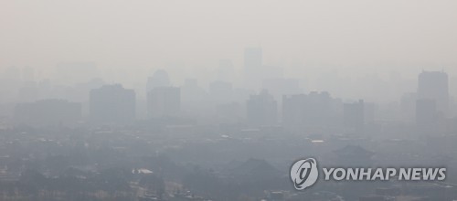 서울 시내 미세먼지 (연합뉴스 자료 사진)