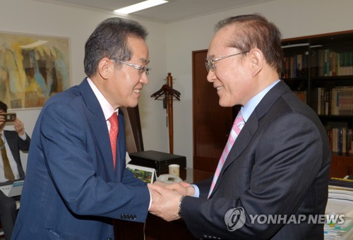 이회창 예방한 홍준표
