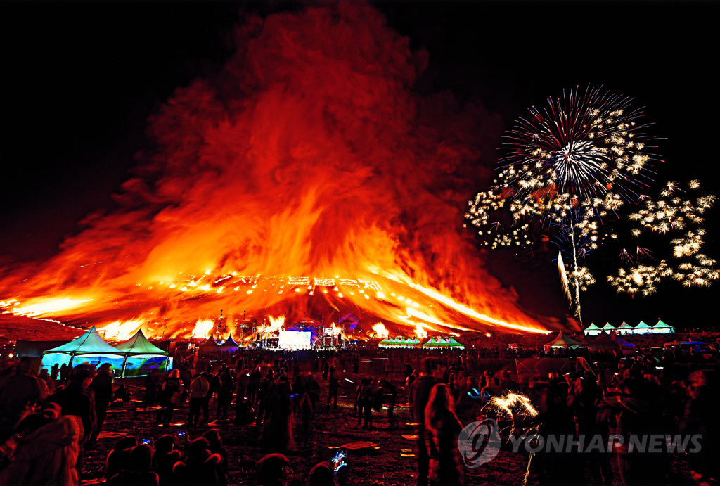 들불축제 사진촬영대회 금상 '들불축제2'