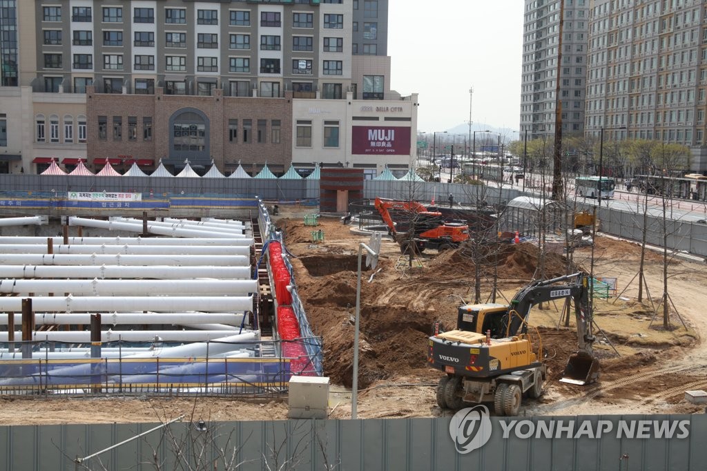 일산 요진와이시티 업무부지 공사 중단