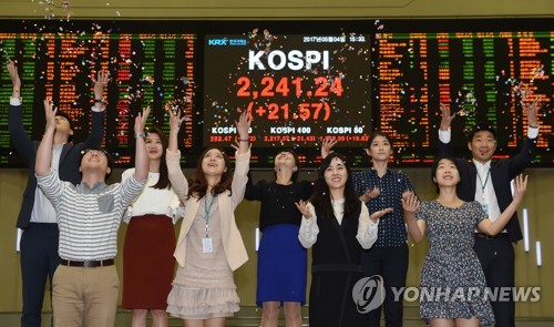 코스피 사상 최고치 …2,241.24