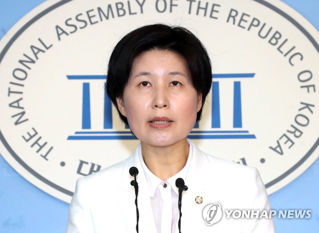 브리핑하는 백혜련 대변인