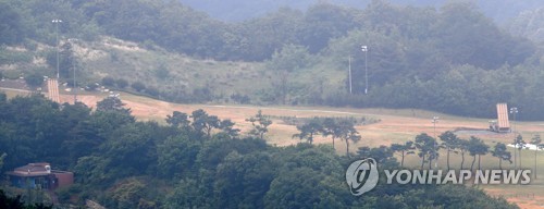 안개에 갇힌 성주골프장