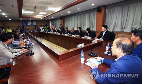 국민의당 지도부 고성주민 간담회