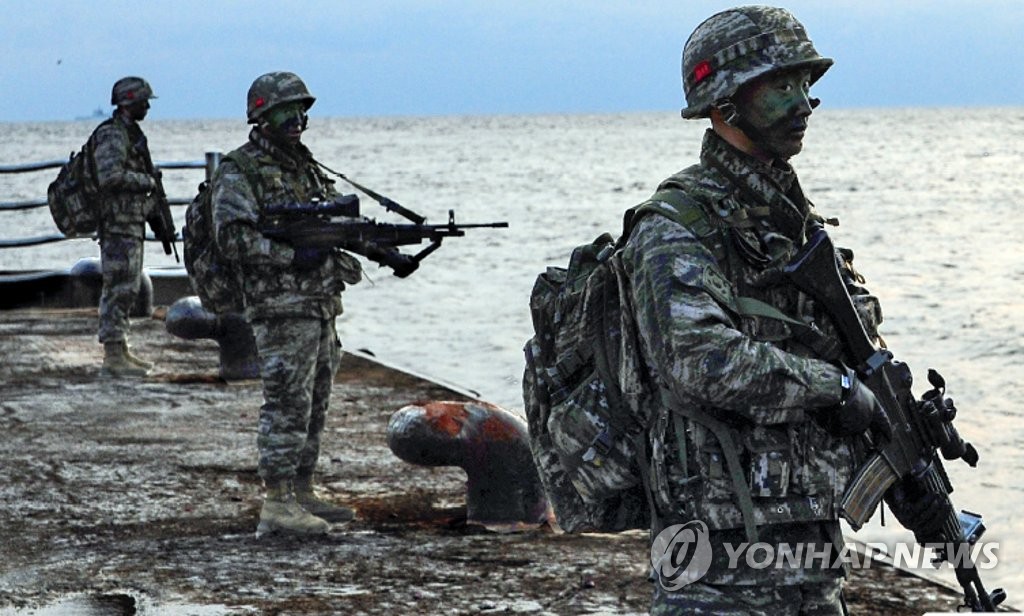 해병대, 독도에 상륙해 훈련