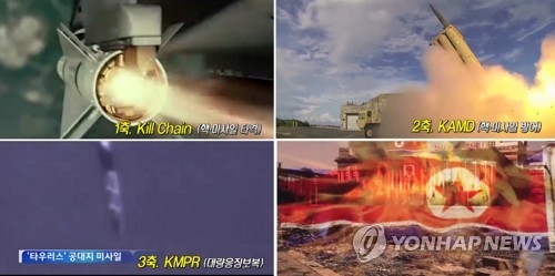 군, 가상 평양타격 등 3축체계 작전 묘사 영상 공개