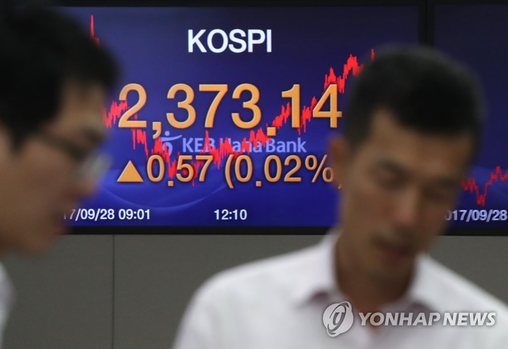 코스피 소폭 오름세로 마감
