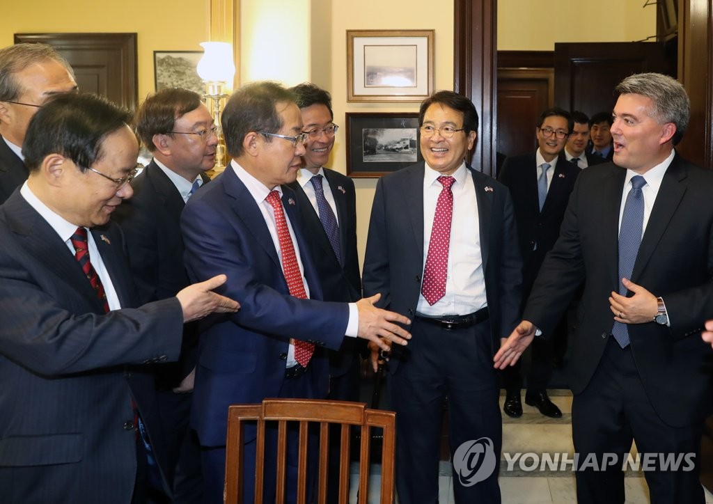 코리 가드너 동아태 소위원장 만난 홍준표 대표
