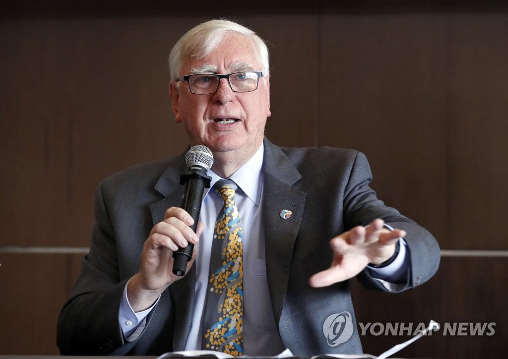 국제로타리 이안 라이즐리 회장 기자회견
