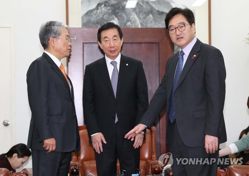 얘기하는 여야 3당 원내대표