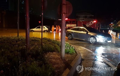 평창 차항천 범람으로 침수 피해