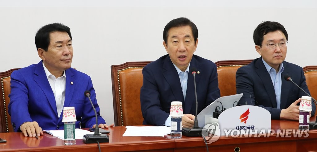 발언하는 김성태