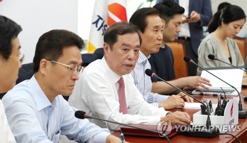 비대위에서 발언하는 김병준