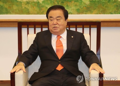 발언하는 문희상 국회의장