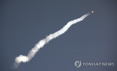한국형 발사체인 '누리호' 발사
