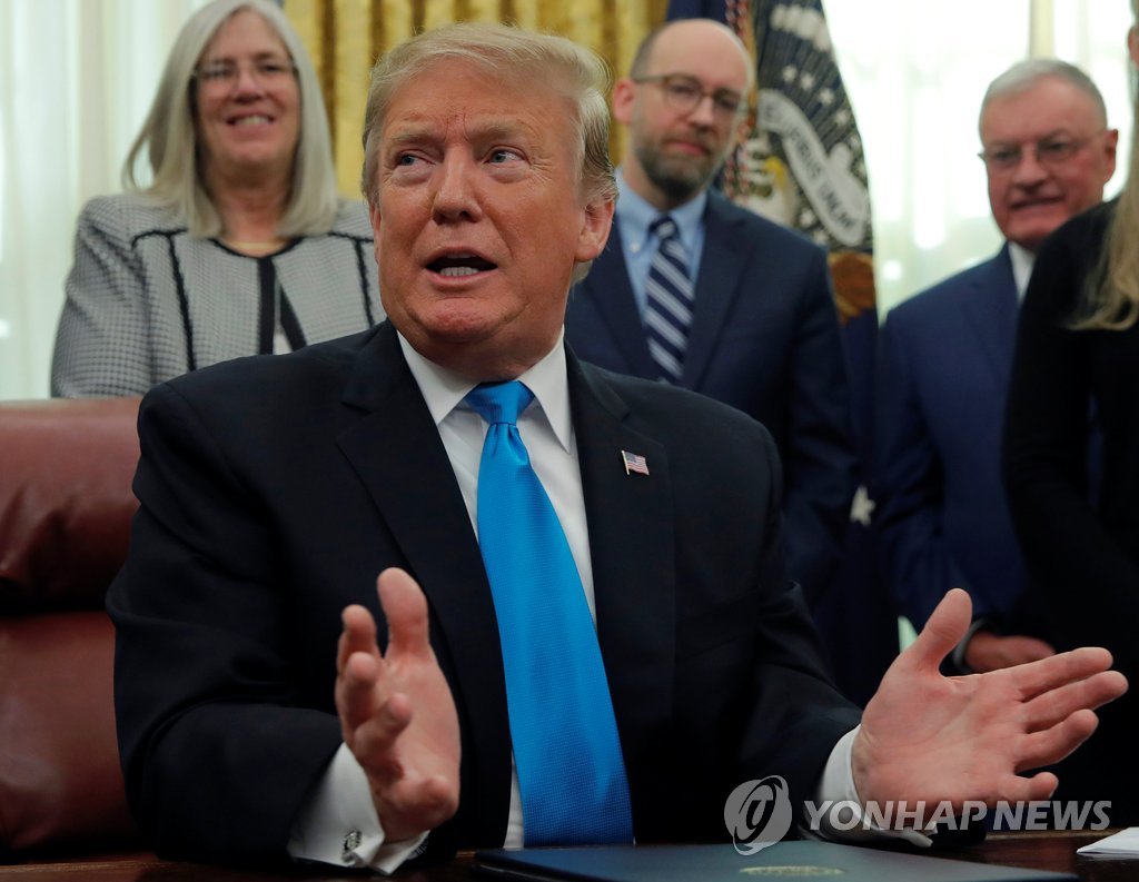 트럼프 "北 핵실험 없는 한 서두를 것 없어"
