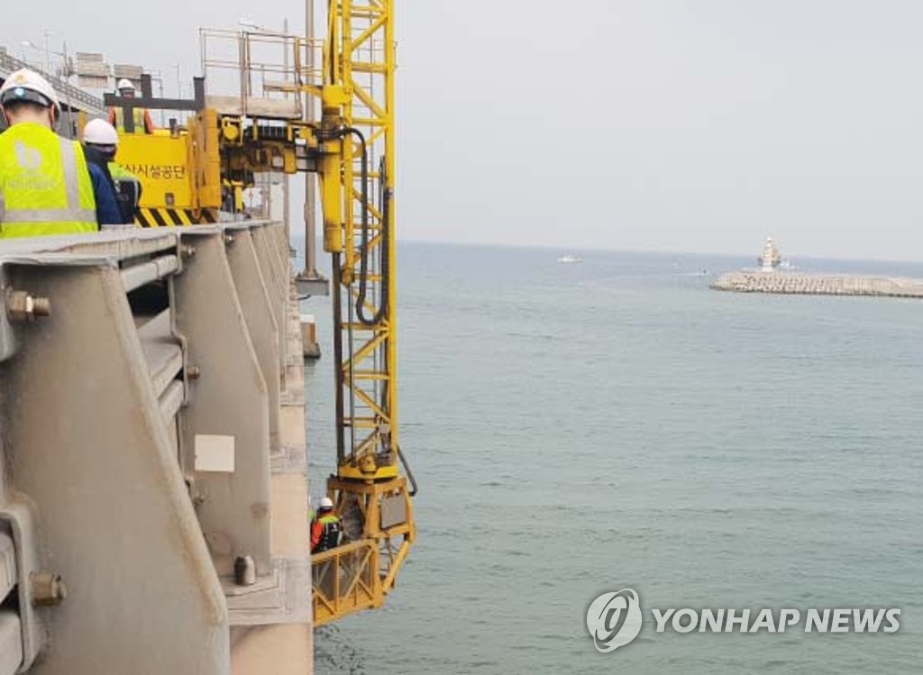 화물선 충돌 광안대교 피해 조사