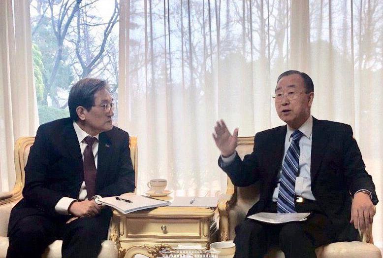반기문, 미세먼지 기구 위원장직 수락