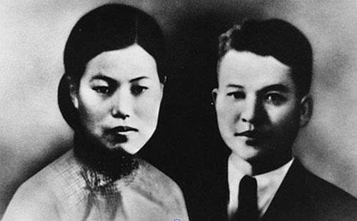 의열단원 박차정(왼쪽)과 의열단장 김원봉의 결혼사진