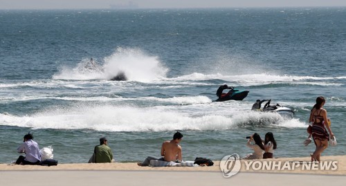 해운대 수상 오토바이