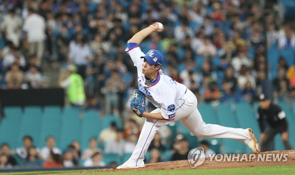 원태인, 역투!