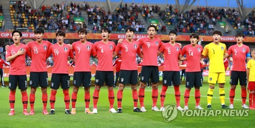 U-20 월드컵에 출전한 대표팀