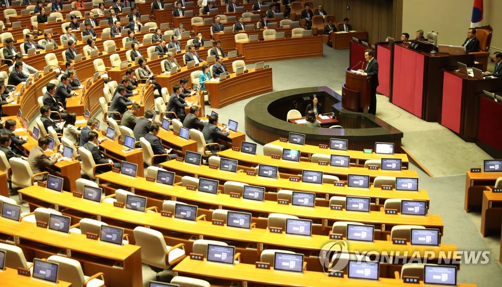最大野党不在の国会本会議 最大野党不在の国会本会議