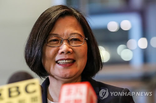 뉴욕 찾은 차이잉원 대만 총통