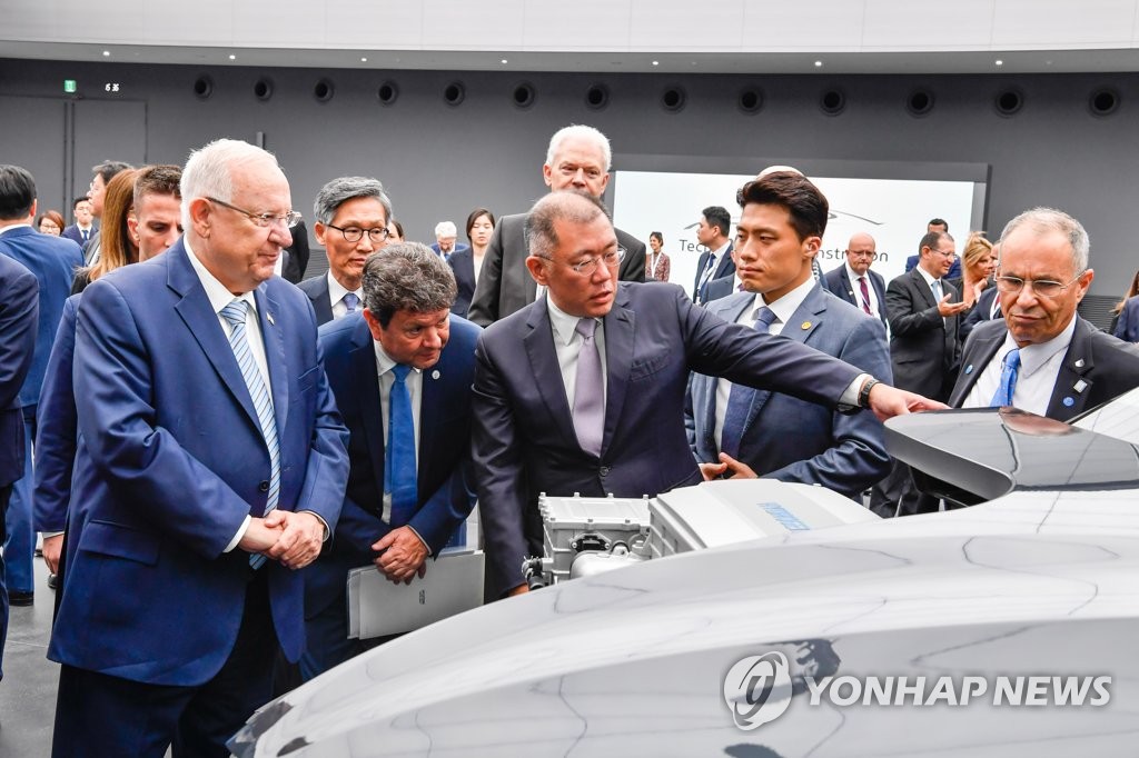Israeli president visits Hyundai Motor Israeli president visits Hyundai Motor