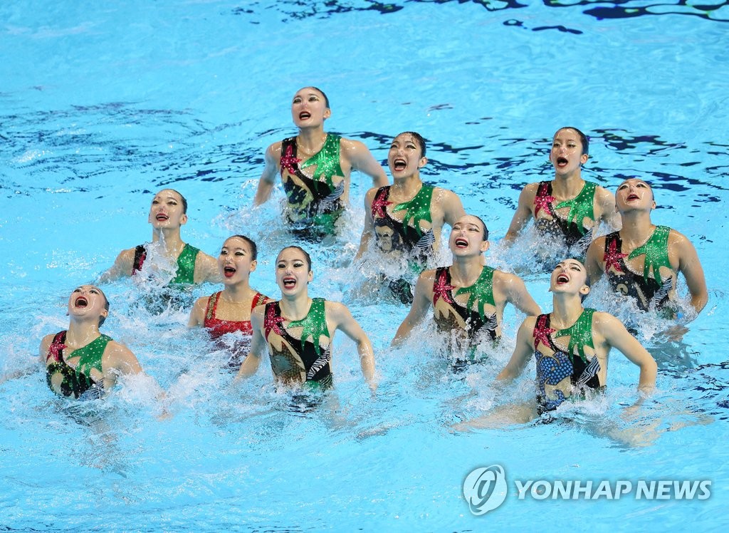 '우리가 한국의 아티스틱 수영 대표팀'