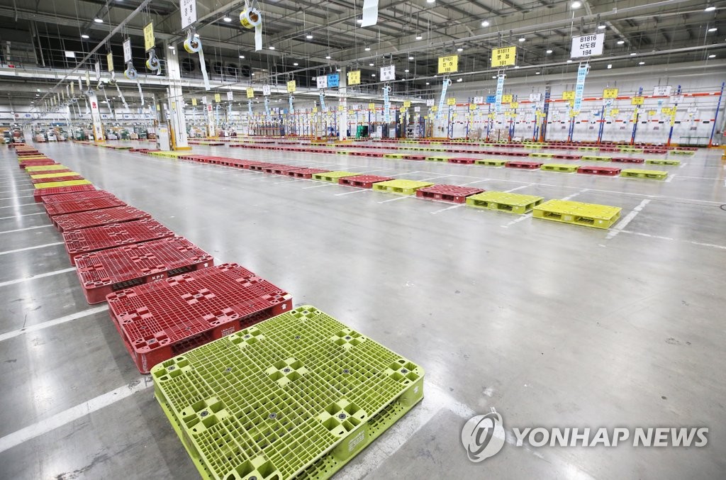 Empty distribution center Empty distribution center