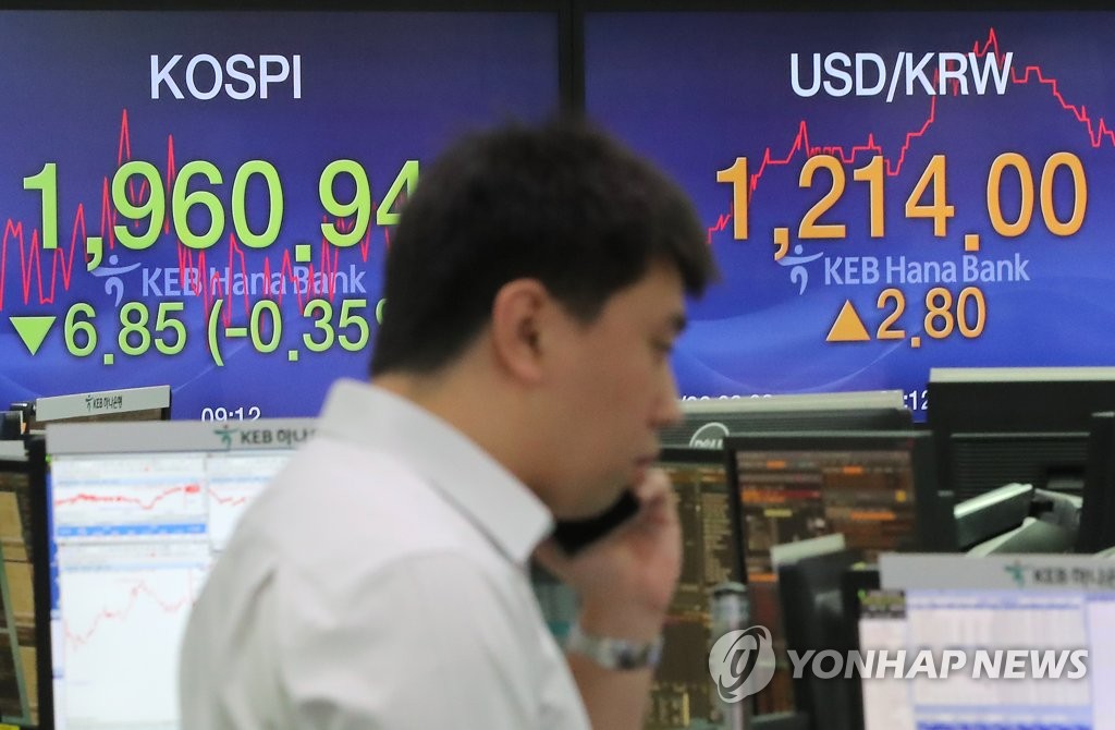 코스피 소폭 하락출발