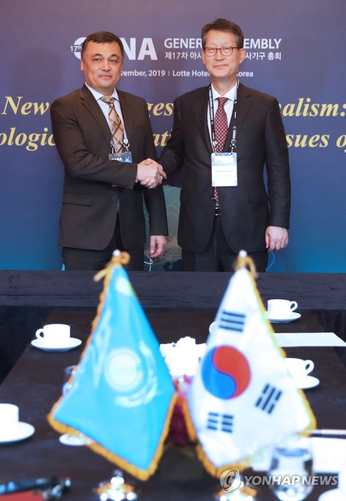 Yonhap-Kazinform talks