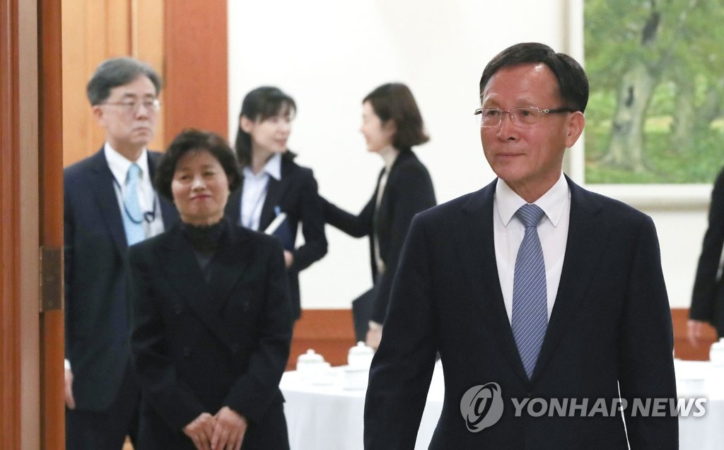 신임장 수여식 참석한 이수혁 주미국 대사