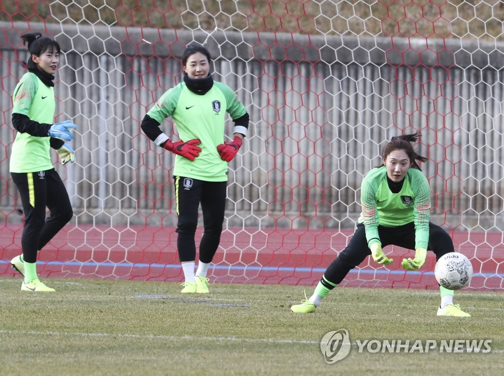 한국 여자축구 대표팀 훈련