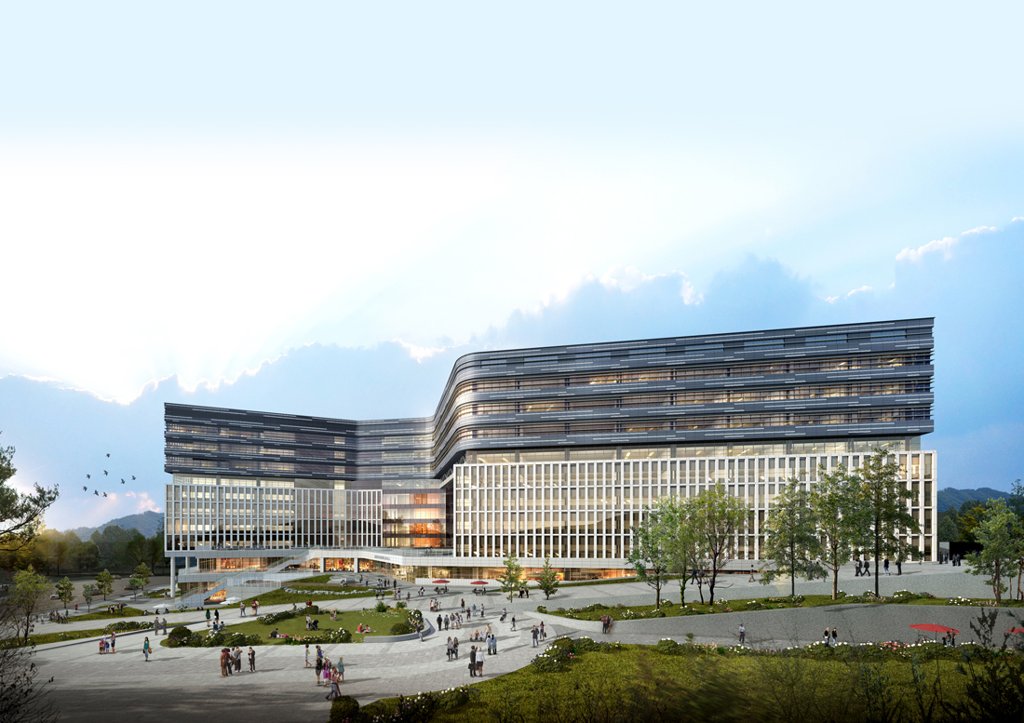 This image provided by the city government of Seongnam on Dec. 31, 2019, shows an innovation center in Pangyo Technovalley, South Korea's startup cluster. (PHOTO NOT FOR SALE) (Yonhap)