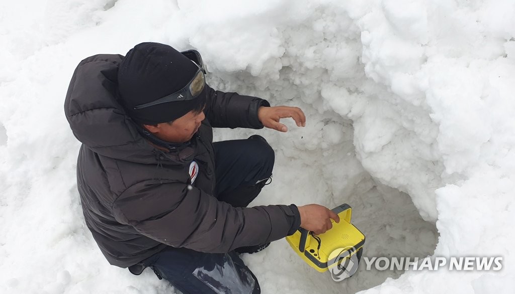 안나푸르나 눈사태 실종 지역 금속탐지 수색