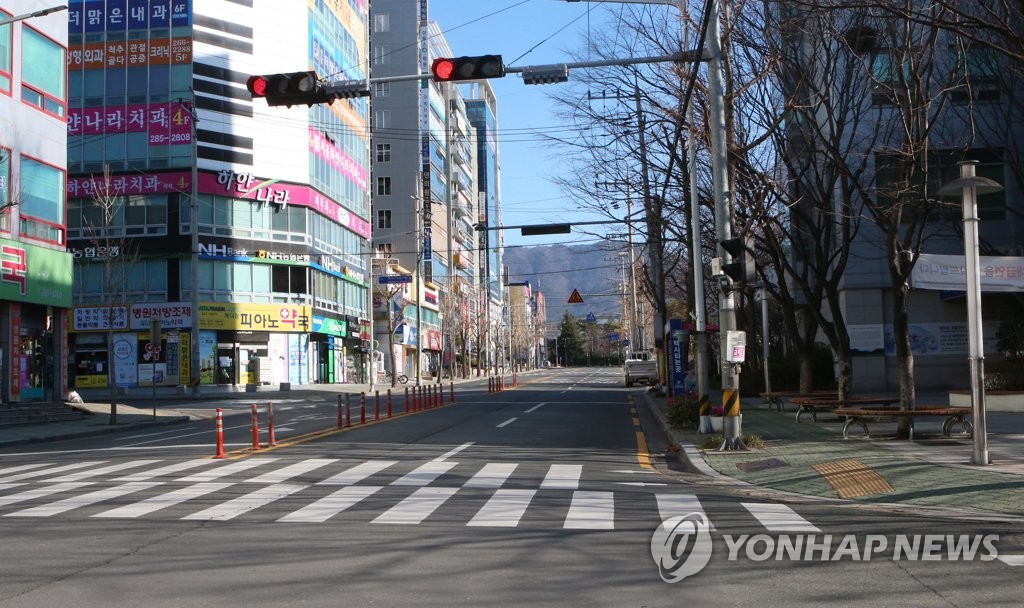 한산한 한마음창원병원 인근
