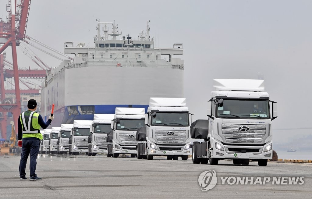 Hyundai Motor exporta camiones de hidrógeno Hyundai Motor exporta camiones de hidrógeno