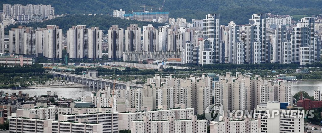 서울 용산구와 서초구 일대 아파트 단지