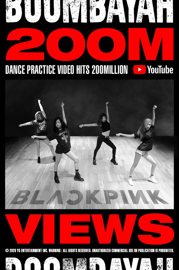 El vídeo de la coreografía de 'Boombayah' de BLACKPINK supera los 200 millones de visualizaciones El vídeo de la coreografía de 'Boombayah' de BLACKPINK supera los 200 millones de visualizaciones